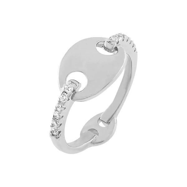 Mariner Pave Ring 925 Silver