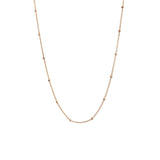 14K Italian Gold Beaded Necklace