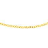 14K Gold Diamond Cut Bead Adjustable Choker