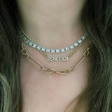 14K Gold Gold Mixed Link Chain Necklace