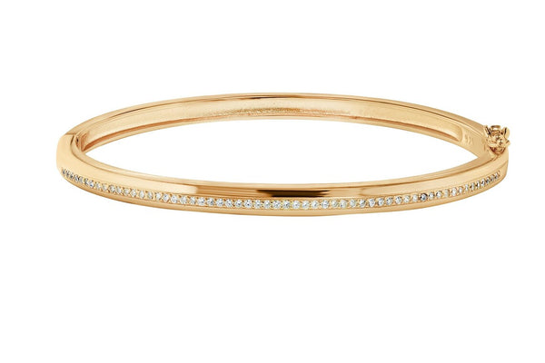 Pave Center Bangle Bracelet