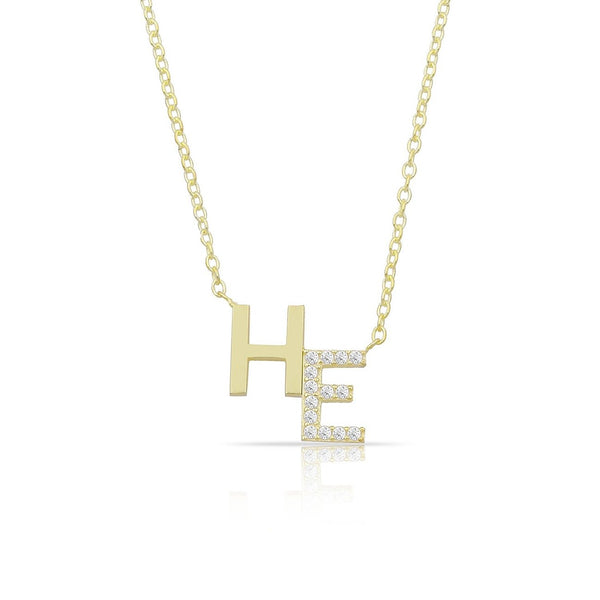 DOUBLE INITIAL NECKLACE