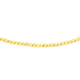 Diamond Cut Bead Adjustable Choker 14K Gold