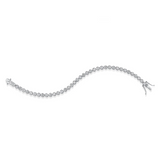 Bezel Tennis Bracelet 925 Silver