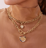 Mix Link Chain Necklace 14K Italian Gold