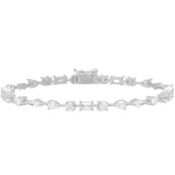 Multishaped Tennis Bracelet 925 Silver